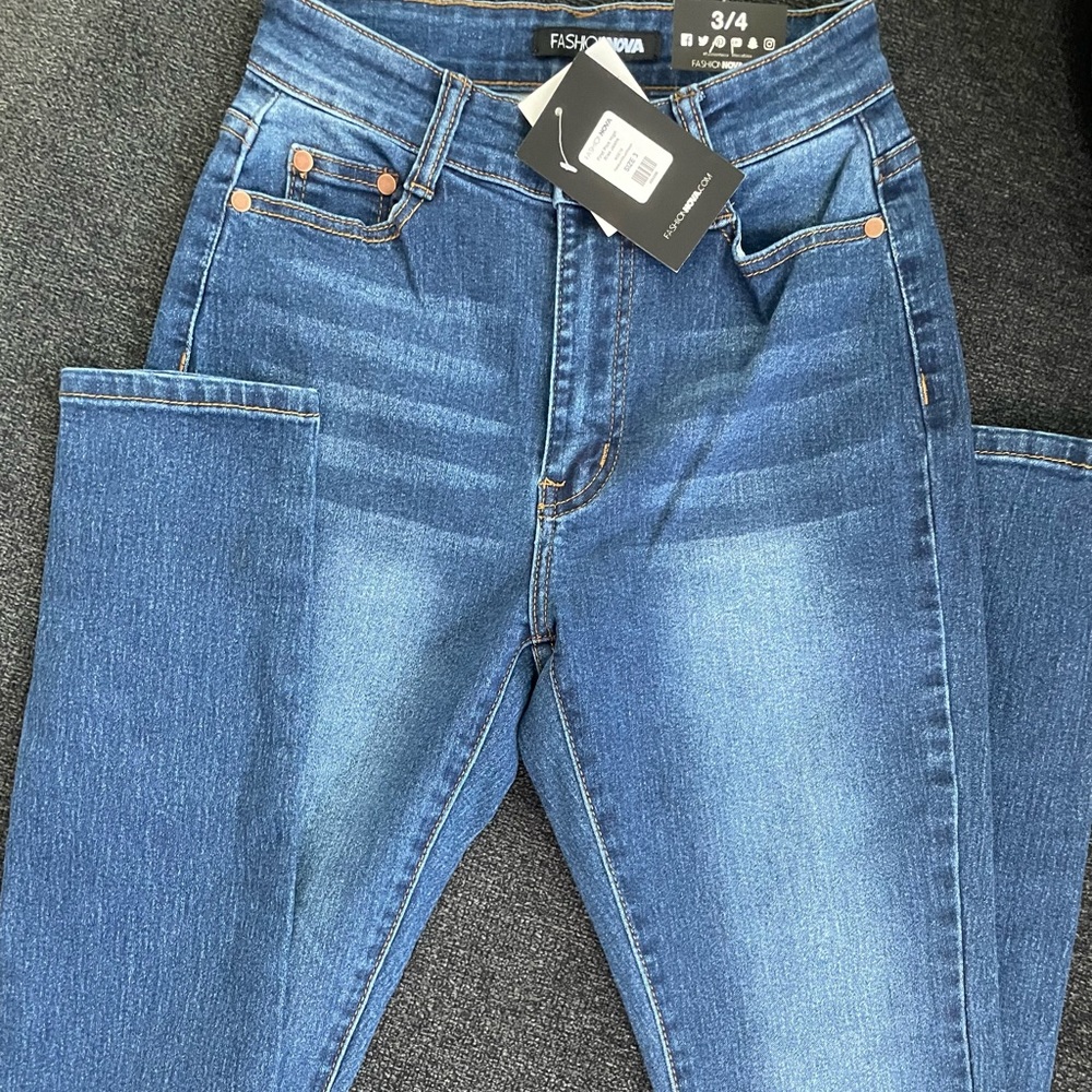 FashionNova Medium Wash Jeans